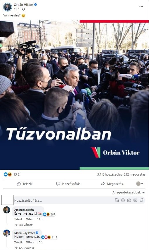 Orbán: Van kérdés? Márki-Zay: Nekem lenne pár