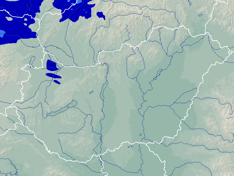 Óráról órára a csapadékzóna útvonala