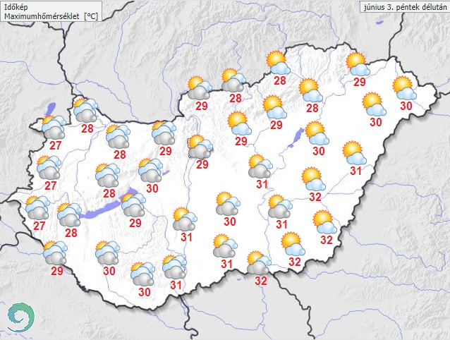 Felhőszakadásra figyelmeztetnek a meteorológusok