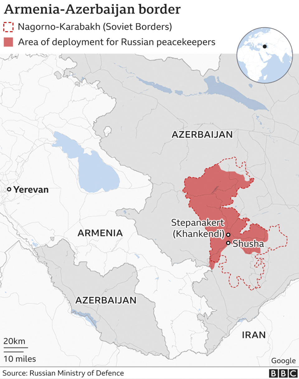 Armenia-Azerbaijan: Almost 100 killed in overnight clashes