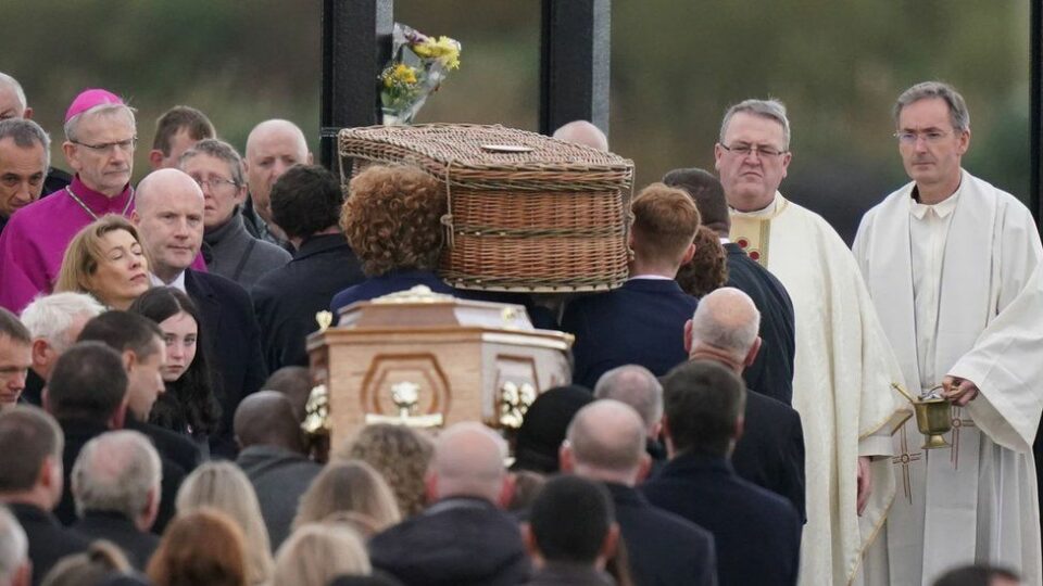 Funeral for girl and father after Irish explosion