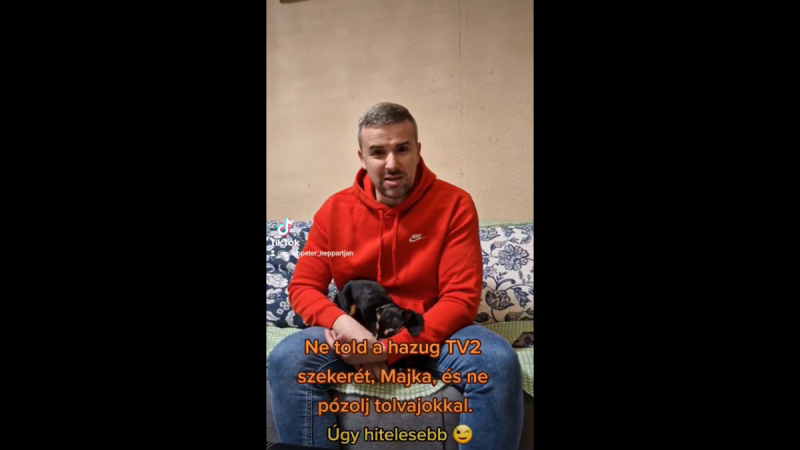 Jakab Péter egy videóban üzent Majkának