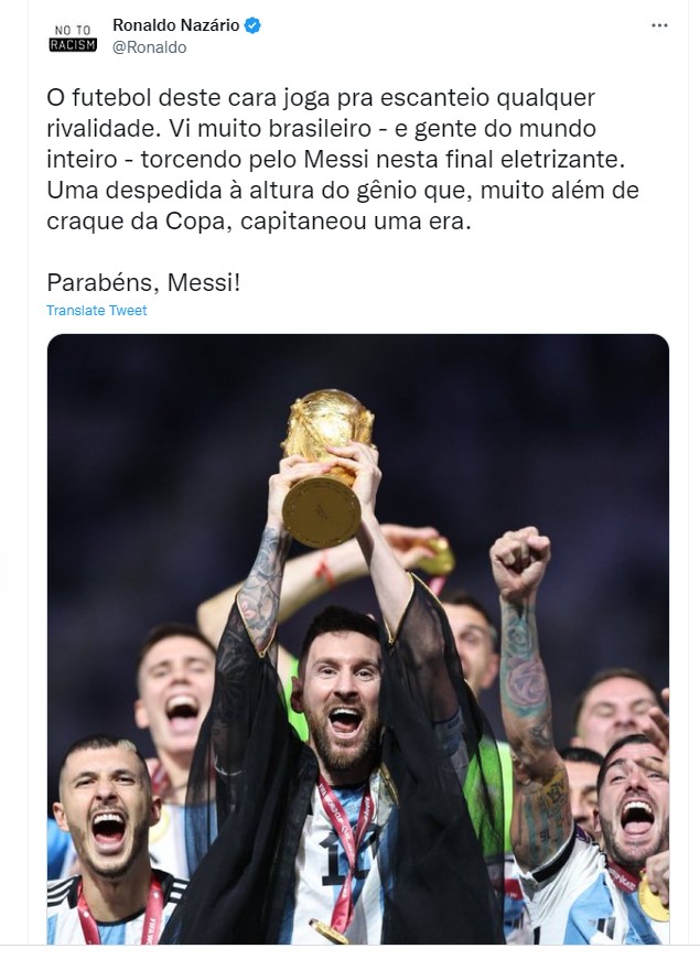 Ezt mondta Ronaldo Messiről a vb-döntő után