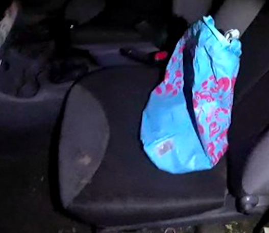 Megmozdult a kék zacskó a kocsiban, amikor a rendőrök rátaláltak: kinyitották és elakadt a szavuk