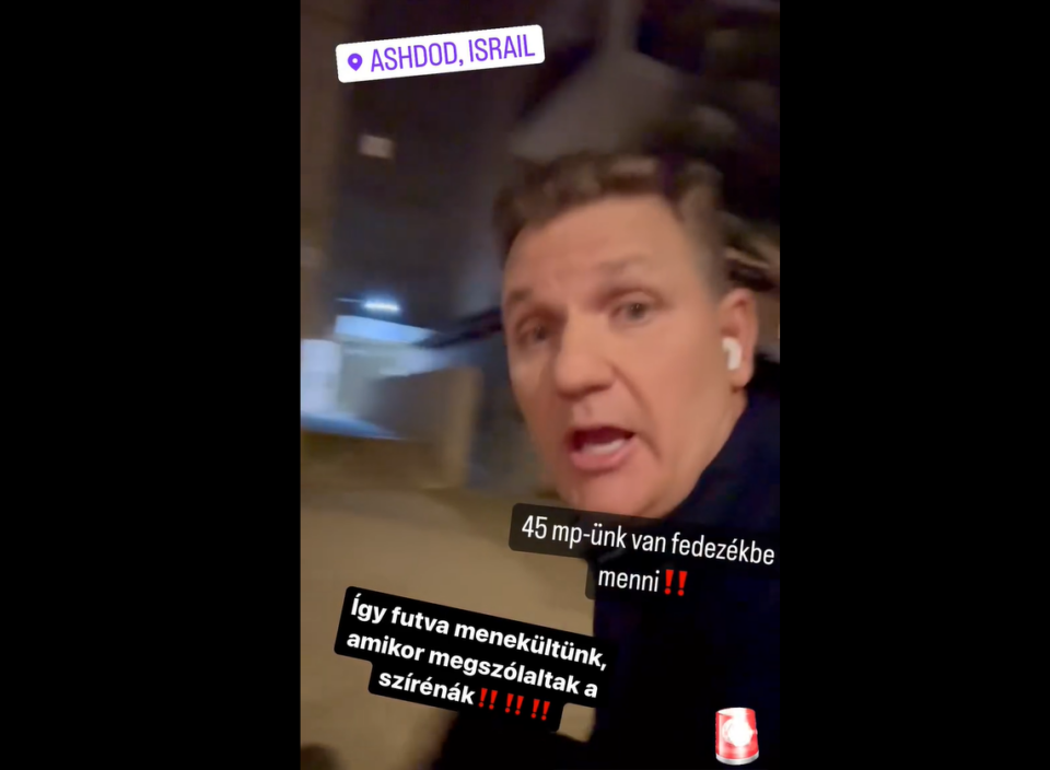 Futva menekült a magyar haditudósító az élő televíziós bejelentkezés után