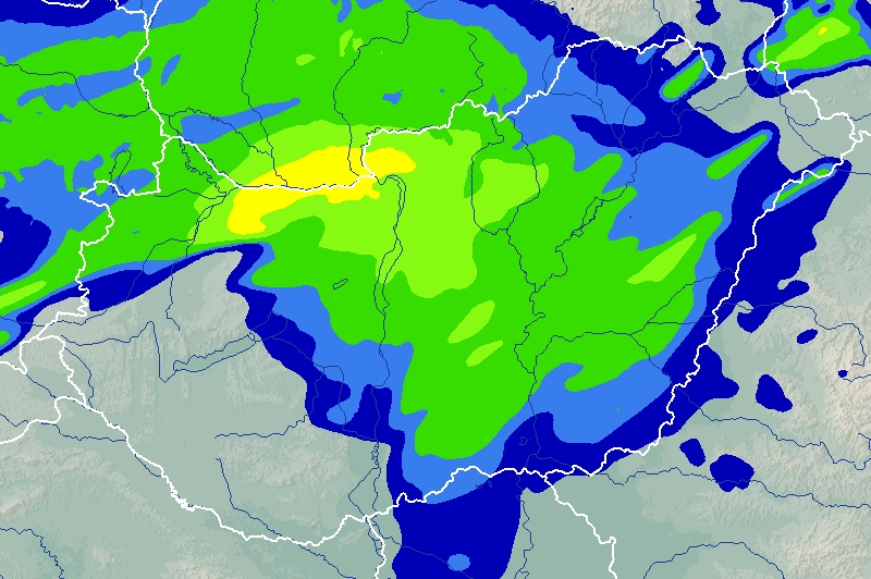 Mutatjuk a nagy esőzés útvonalát, óráról órára