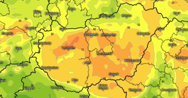 Mutatjuk, mikor kezdődik a szélvihar a hétvégén