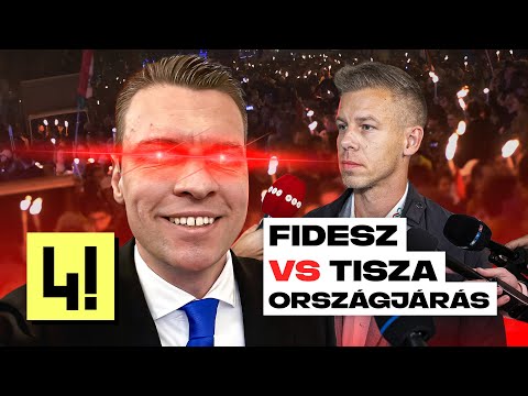 Megnéztük, hogyan ROBBANT BE a Fidesz és a Tisza országjárása
