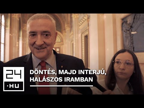 Az átláthatósági törvényjavaslatról kérdeztük Halász Jánost, aki inkább elsétált | 24.hu