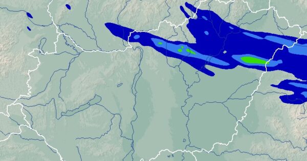 Mutatjuk, mikor érkeznek a hidegfront záporai, óráról órára
