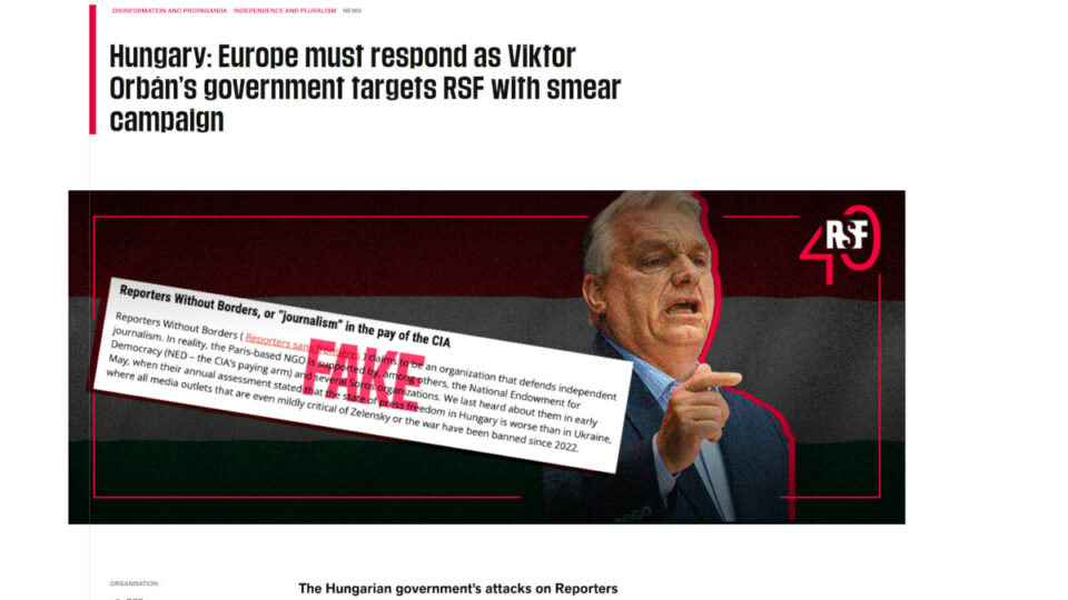 RSF: Európának reagálnia kell az Orbán-kormány rágalomhadjáratára!